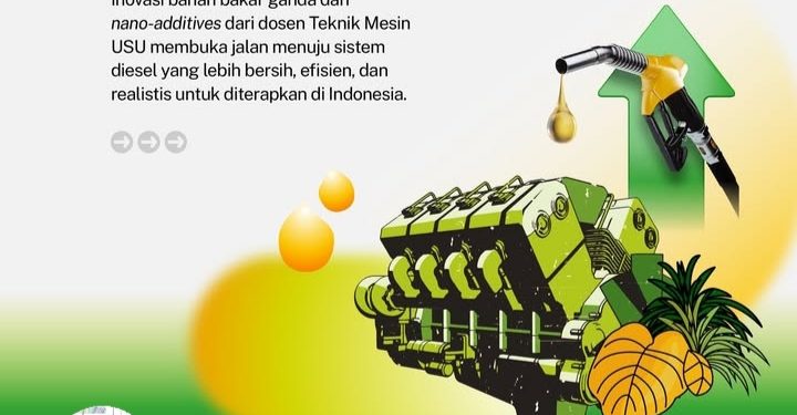 Inovasi Bahan Bakar Ganda dan Nano-Additives: Terobosan Peneliti USU Menuju Mesin Diesel Ramah Lingkungan