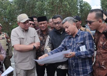 Pihak Kemendagri Tinjau Lokasi Pembangunan Batalyon 908 Gajah Dompak