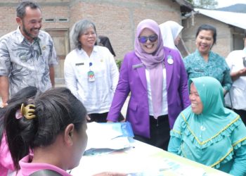 Sri Dewi Wahyu Daniel Sagala Pantau Kegiatan Posyandu