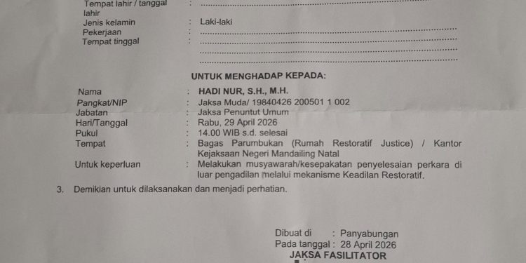 Meski Ditolak, JPU Kejari Madina Ngotot RJ-kan Kasus Laka Lantas, Korban Soroti Jaksa Bertindak Seolah Pembela