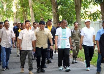 May Day Harmonis, Ratusan Buruh Meriahkan Gerak Jalan di Langkat