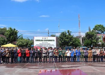 Bupati Dairi Ikuti Apel dan Deklarasi Sabuk Kamtibmas
