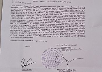 Pemilik Toko Diduga Aniaya Anak SD, Oknum Polisi Polsek Linggabayu SN Terseret Dilapor ke Polres Madina
