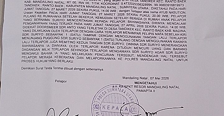 Pemilik Toko Diduga Aniaya Anak SD, Oknum Polisi Polsek Linggabayu SN Terseret Dilapor ke Polres Madina