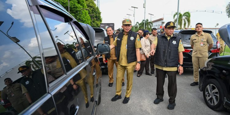 Patuhi Instruksi Gubernur Bobby, Pemprov Sumut Gelar Apel Kendaraan Dinas dan Pastikan Taat Pajak