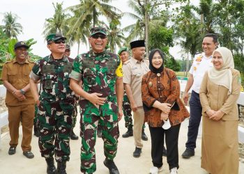 Wabup Tiorita dan Tim Wasev TMMD Tinjau Pembangunan Desa di Langkat