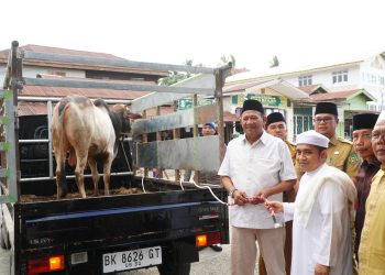 Bupati dan Wabup Langkat Berbagi Hewan Kurban untuk Warga Besilam