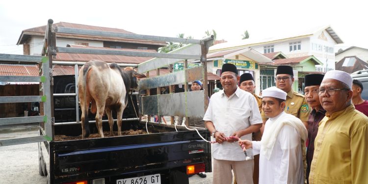 Bupati dan Wabup Langkat Berbagi Hewan Kurban untuk Warga Besilam
