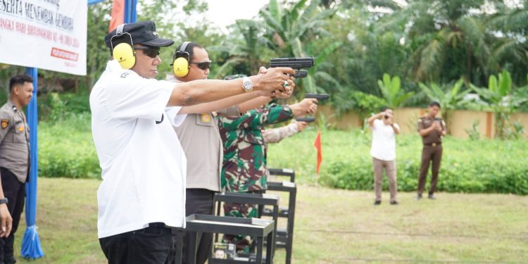 Bupati Langkat Apresiasi Menembak Gembira Bhayangkara Ke-80
