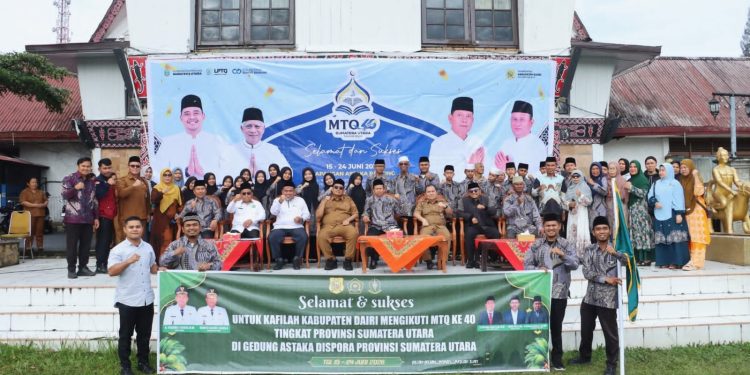 Bupati Dairi Berangkatkan Kafilah MTQ ke Tingkat Provinsi