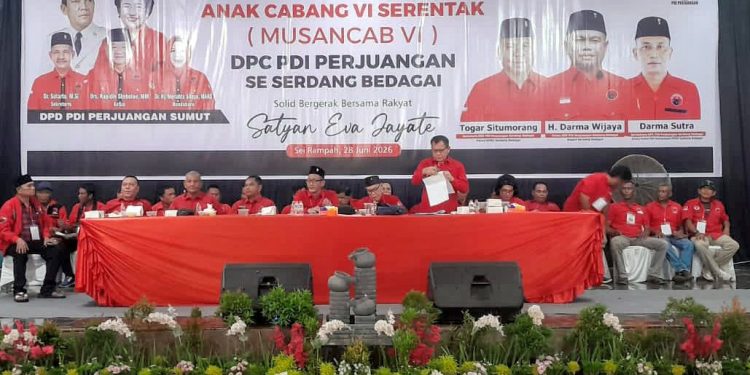 Hadiri Musancab PDI Perjuangan Sergai, Sutarto Minta Segenap Kader Bekerja dan Hadir untuk Rakyat