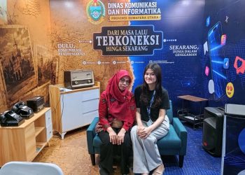 Dinas Kominfo Sumut Pamerkan Alat Telekomunikasi Era Klasik, Jadi Daya Tarik Pengunjung PRSU
