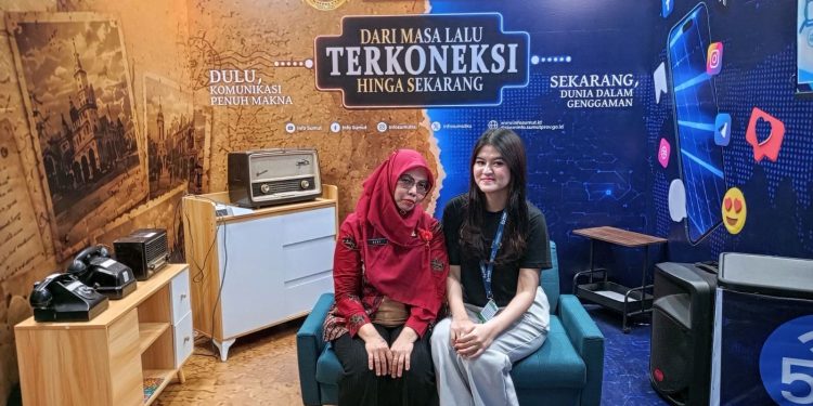 Dinas Kominfo Sumut Pamerkan Alat Telekomunikasi Era Klasik, Jadi Daya Tarik Pengunjung PRSU