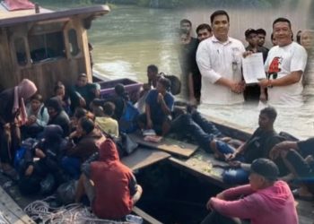 Imigrasi Tanjungbalai-Asahan dan Bea Cukai Gagalkan Keberangkatan 35 CPMI Nonprosedural di Perairan Asahan
