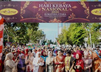 Dihadiri Martinijal Zakiyuddin Harahap, Hari Kebaya Nasional 2026 di Medan Berlangsung Meriah