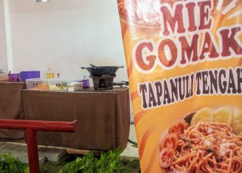 Mie Gomak Khas Tapanuli Tengah Hadir di Paviliun Tapteng PRSU