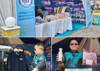 Stand PWPM Ramaikan Bazar APEKSI XVIII di Lapangan Benteng Medan