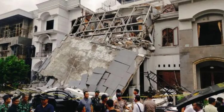 Boom… Ledakan Dahsyat di Grand Polonia Medan, 5 Rumah Rusak 6 Luka-luka