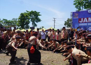 Plt Bupati Langkat Semangati Kontingen Pramuka di Penutupan Jamdasu