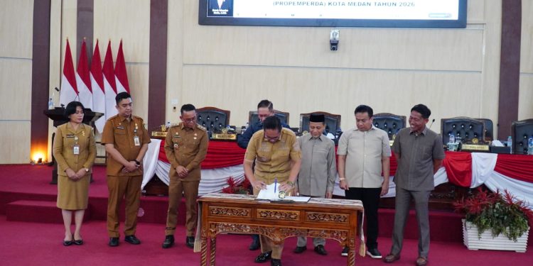 Pemko Medan dan DPRD Tetapkan Perubahan Propemperda Medan 2026