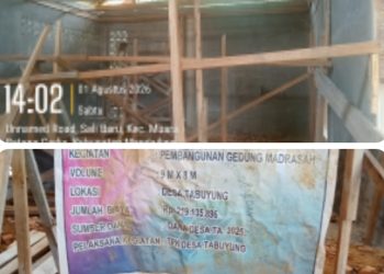 Bermasalah, Formabes RI Akan Laporkan Pembangunan Gedung Madrasah Desa Tabuyung Ke Polres Madina