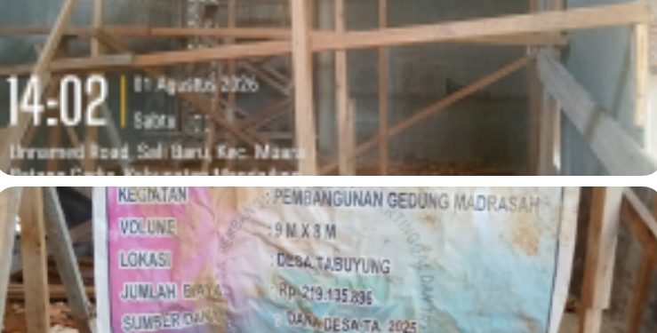Bermasalah, Formabes RI Akan Laporkan Pembangunan Gedung Madrasah Desa Tabuyung Ke Polres Madina
