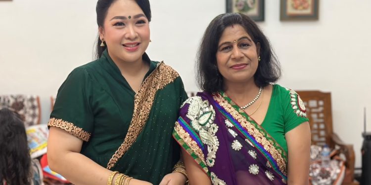 Konjen India Medan Peringati Hari Teej
