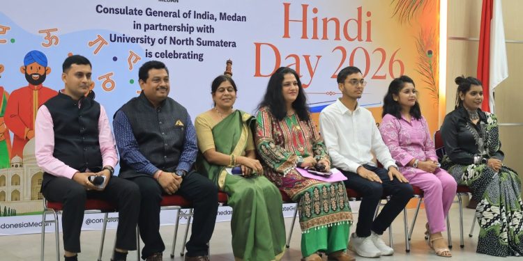 Konjen India Medan Bersama USU Peringati Hindi Day 2026