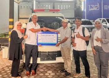 BRI Panyabungan Serahkan Ambulans kepada Yayasan Rahmi Cipta Sejahtera