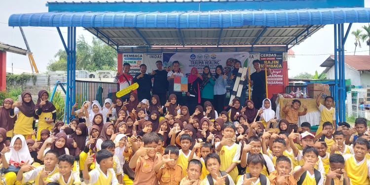 Trauma Healing Berbasis Permainan Rakyat Digelar untuk Siswa Pascabanjir di Medan Marelan