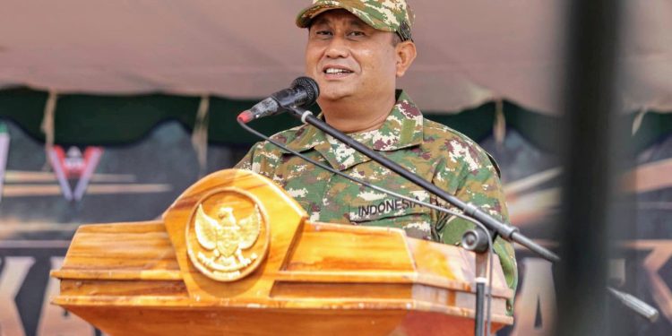 Wakil Bupati Dairi Hadiri Upacara Korps Raport Yonif TP 908/PERTAKI