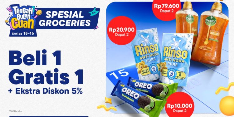 Keranjang Kemenangan Tengah Bulan: Intip 12 Produk Kebutuhan Harian Buy 1 Get 1 di Blibli
