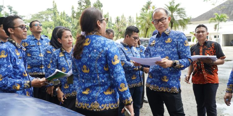 Pemkab Langkat Kembali Tertib Aset, 89 Kendaraan Dinkes Diperiksa