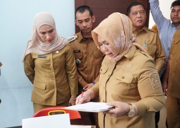 Plt Bupati Langkat Apresiasi Perubahan Kantor Camat Hinai Pascasidak